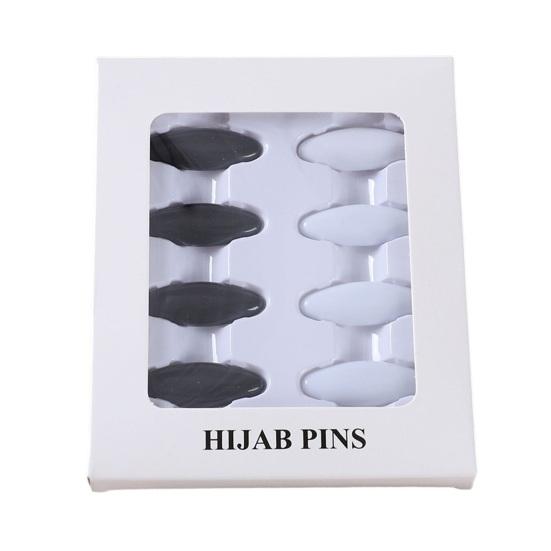 8 pinzas para ropa, antideslizantes, ligeras y antiexposición, para cuello, imperdibles, herramienta de fijación para pañuelos, broches de plástico.