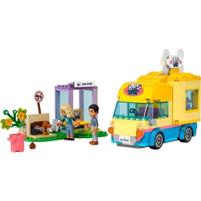 LEGO® Friends 41741 La Fourgonnette De Sauvetage Canin, Jouet Animaux Enfants 6 Ans, Série 2023