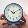 Simple Metal Small Alarm Clock for Men and Women Children Creative Bedside Luminous Table Clock Desktop Silent Student Bedroom Clock