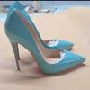 European and American New Sexy Plus Size Pointed-toe High Heels Stiletto Single Shoes Women's Shoes 12 Cm