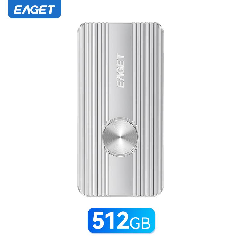 

Портативный твердотельный накопитель до 2000 МБ/с с кабелем USB C&A 20 Гбит/с для смартфонов Type-C, планшетов, ноутбуков, USB 3.2 Gen 2 512G