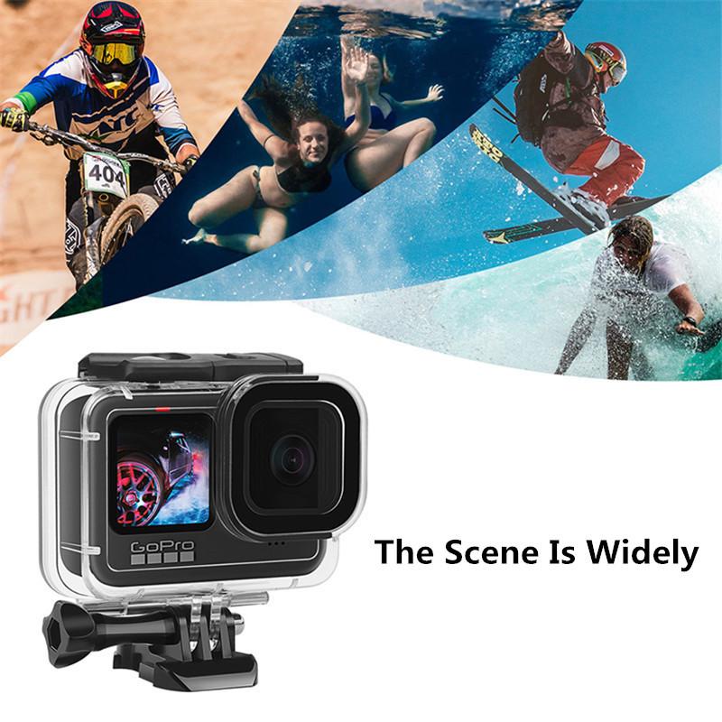 60M Waterproof Housing Case for Gopro Hero 13 12 11 10 9 Diving Protective Underwater Cover Lens Filter Buoyancy Rod Sets