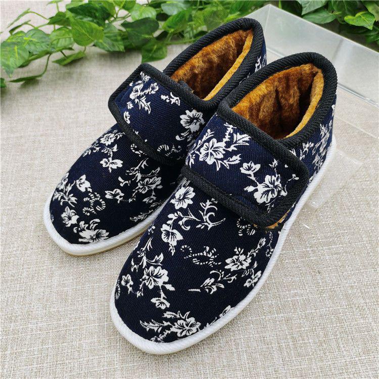 Women's Winter High-Top Cotton Shoes: Thickened Velvet, Non-Slip Foam Sole Snow Boots