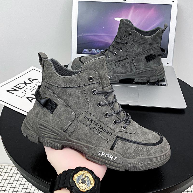 High-Top Martin Stiefel Männer Europa Neue Luxus Outdoor Werkzeug Stiefel Runde Kappe Casual Zapatos De Hombre Sport Männer der Schuhe