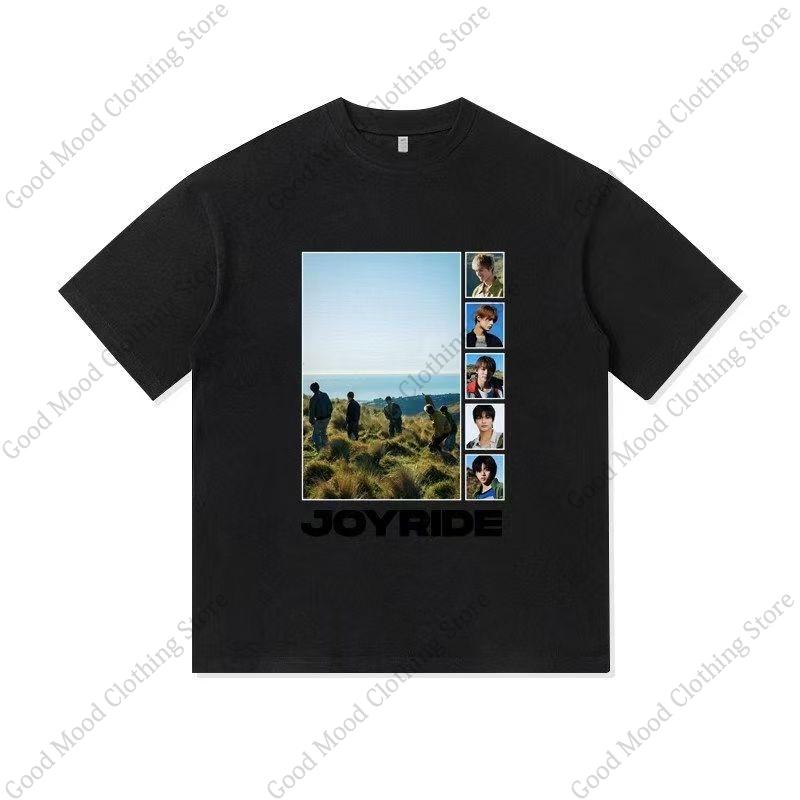 CORTIS Print T Shirt Fashion Street Hip Hop Retro JUHOON KEONHO SEONGHYEON Print Tshirt Kpop Fans Cotton Short Sleeve Tee Tops