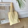 Summer new fairy bag yellow bubble plaid shoulder bag Japanese small fresh student cloth bag thin