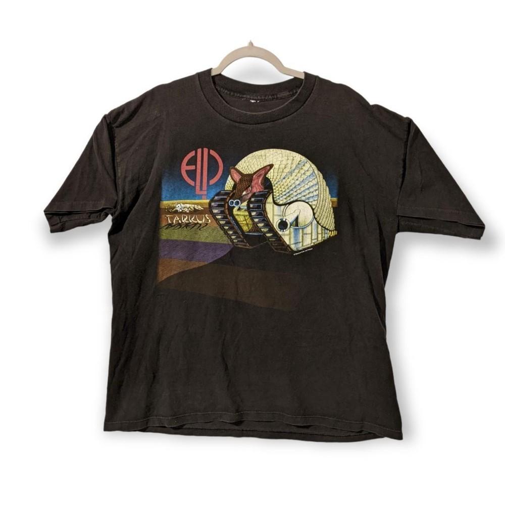 SALE 1996 Emerson Lake and Palmer band tour shirt Tarkus world tour Unisex T-Shirt XXXL