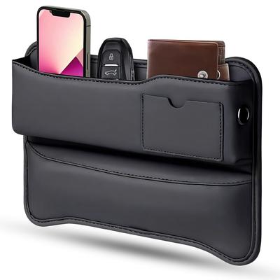 Car Side Storage Car Seat Gap Storage PU Seat Side Convenient Storage for Small Cell Keys Box, Multifunctional, Box, Material, Storage, Items, Phone,