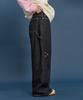 WAIKEI Star Applique Embroidery Denim Pants Indigo Blue