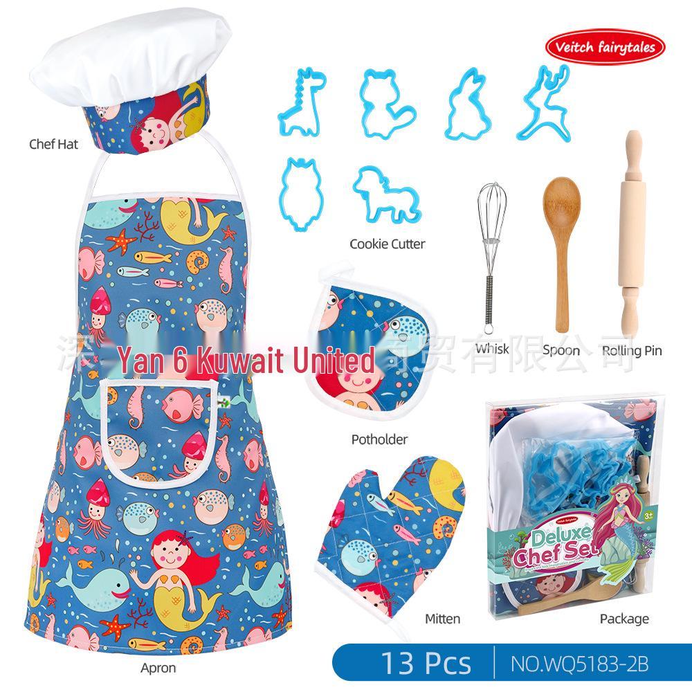Children s Baking & Role-Play Set: Kitchen Toys & Apron Gift for Boys and Girls