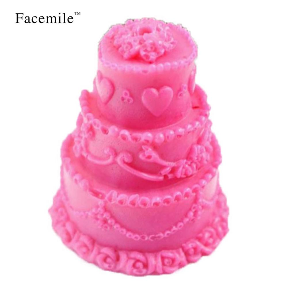 Pudding Fondant Cake Decorative Silicone  Mold Soap Making Tool
