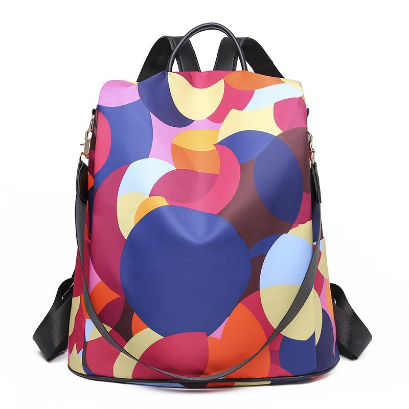 Rucksack Damen Große Kapazität Oxford Stoff Rucksack Mode Schultasche Vintage Rucksack