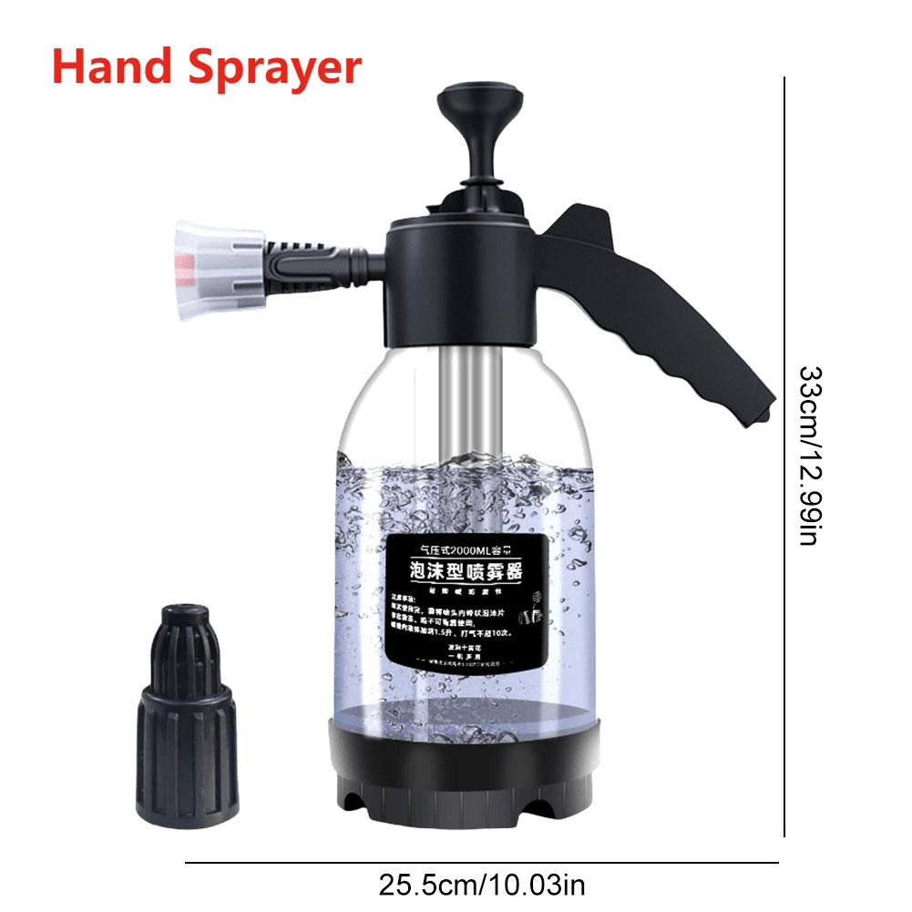 1.5/2L Car Washing Foam Sprayer Home Cleaning Hand Pump Foam Sprayer Tools USB Rechargeable Garden Gardening Electric Water Gun