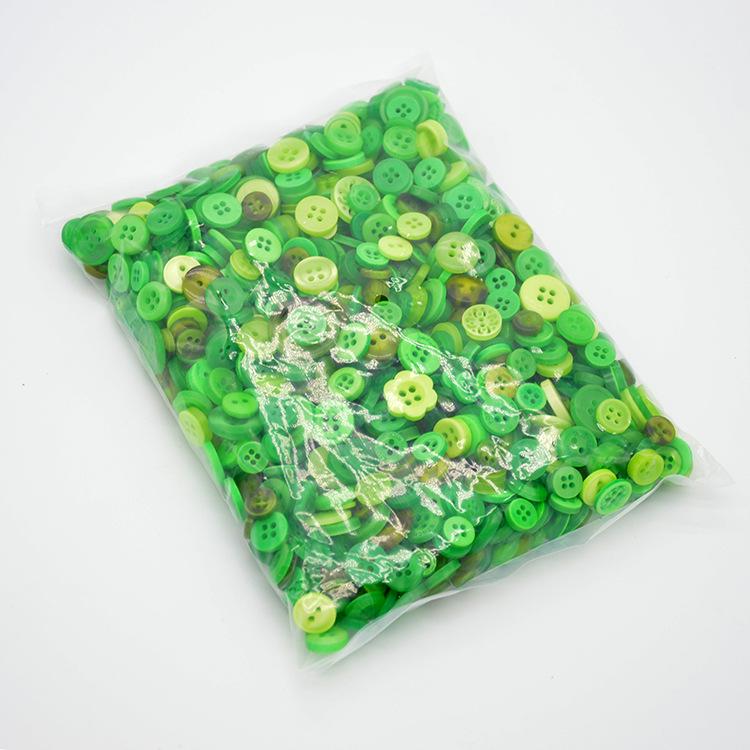 Available Now! Mixed Color Round Resin Buttons for DIY Crafts – Ideal for Handmade Button Art and Floral Designs.