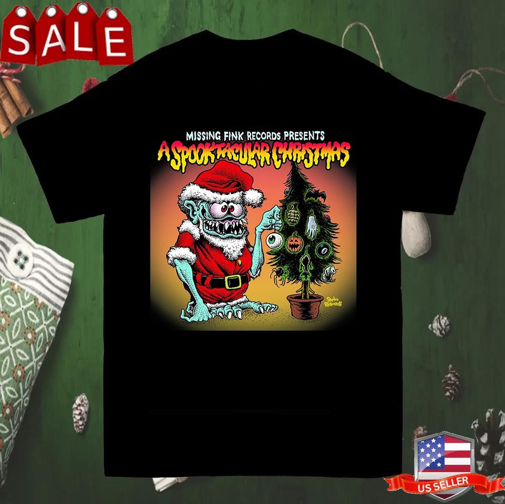 

Футболка Christmas Tshirt Messer Chups Ed Roth Rat Fink Все размеры от S до 5XL UR380 Унисекс XXL