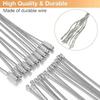 Stainless Steel Wire Cable Loop Screw Lock Gadget Ring Key Keyring Circle Metal Keychain Tag Ropes Camp Hanging Tool Hardware