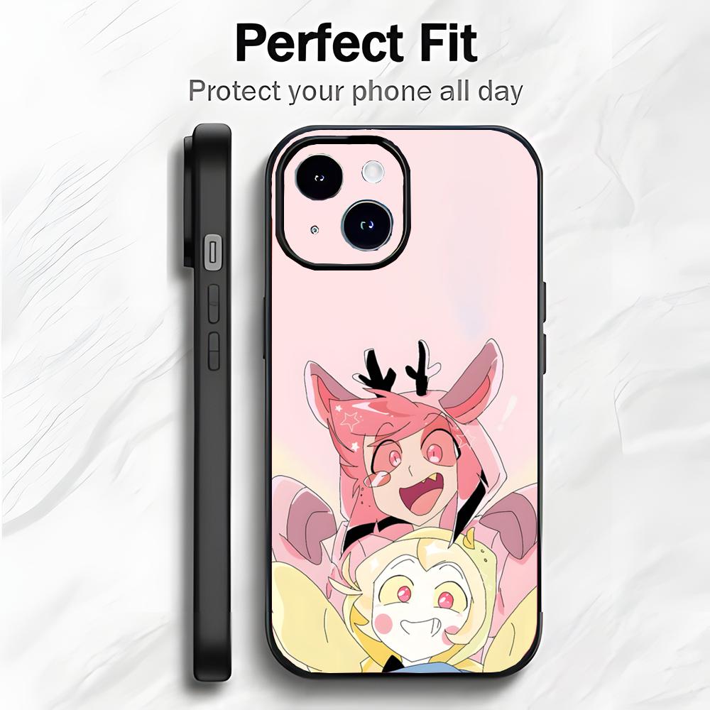 Edgy American Cartoon H-Hazbin Hotel Phone Case Phone Case Soft Packaging Lightweight For iPhone17 16 15 14 13ProMax