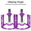 WEST BIKING Professionelle Fahrradpedale 280g Leichtes CNC-Aluminium 3-fach-Lager aus Molybdänstahl Erweiterte Fahrradteile