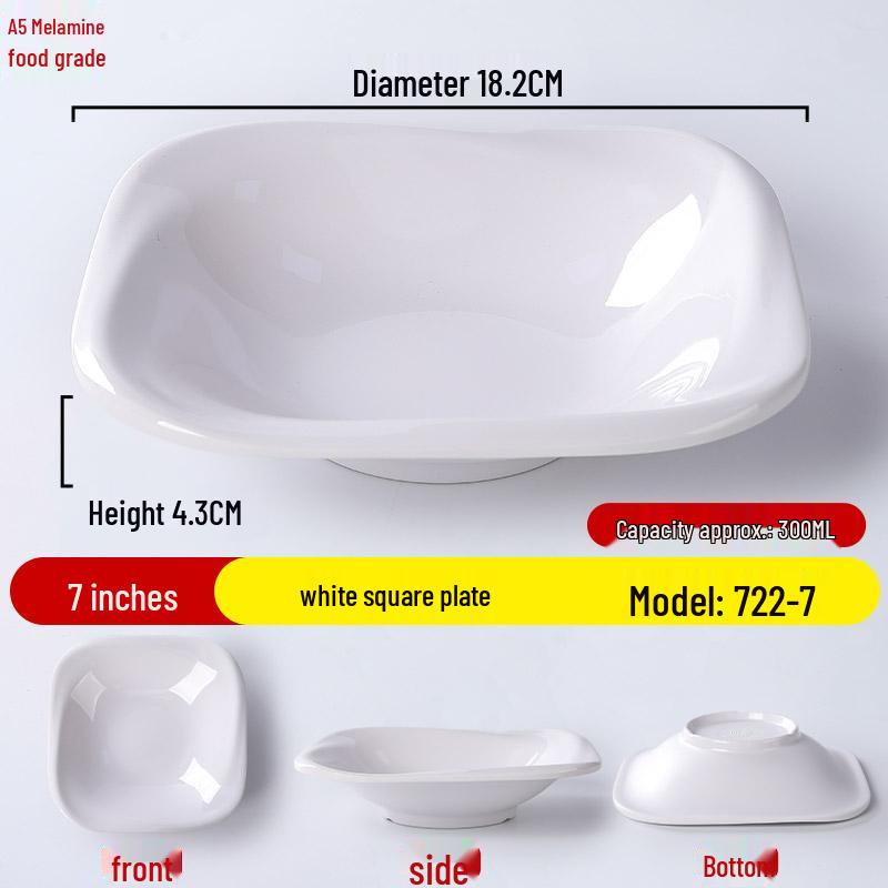 Shaanxi Liangpi Plate: Melamine Cold Dish Deep Plate for Mixed Noodles
