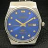 Gebrauchte Citizen Herrenuhr Automatik 8200 Japan Day&Date mit blauem Zifferblatt a432590-2 R112-a432590