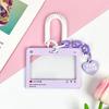 Dialog Box Transparent Card Cover Student Cartoon Slider Card Pack Game Card ID Card Set Pendant Anti-lost Card Holder