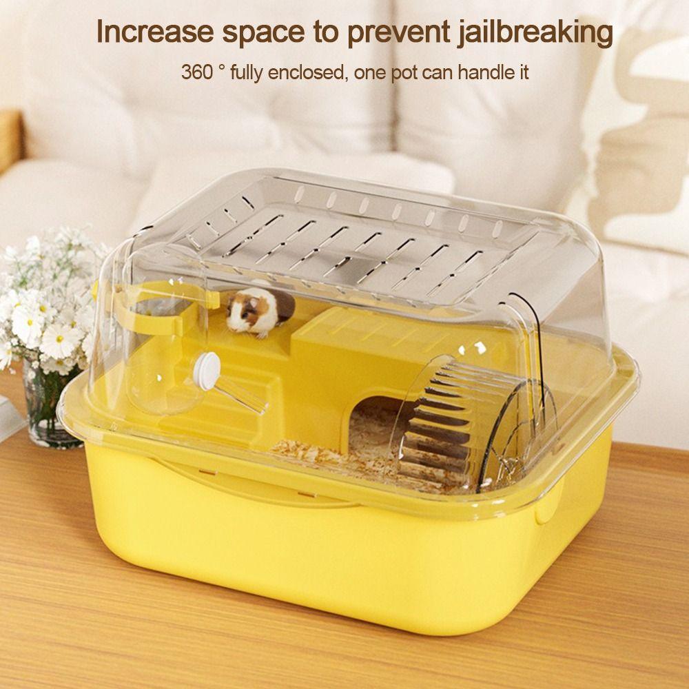 Large Space Small Animal Carrying Cage Sturdy Pet House Fashion Hamster Cage