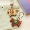 Bag Pendant Cartoon Horse Doll Hanging Ornament Horse Zodiac Brooch Bags Keys Accessory Statement Gift