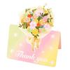 Mothers Day Flower Cards 10Pcs 3D Thank You Card, Floral Bouquet Greeting Best Wishes Note Card Appreciation Gifts for Anniversary, Mother's