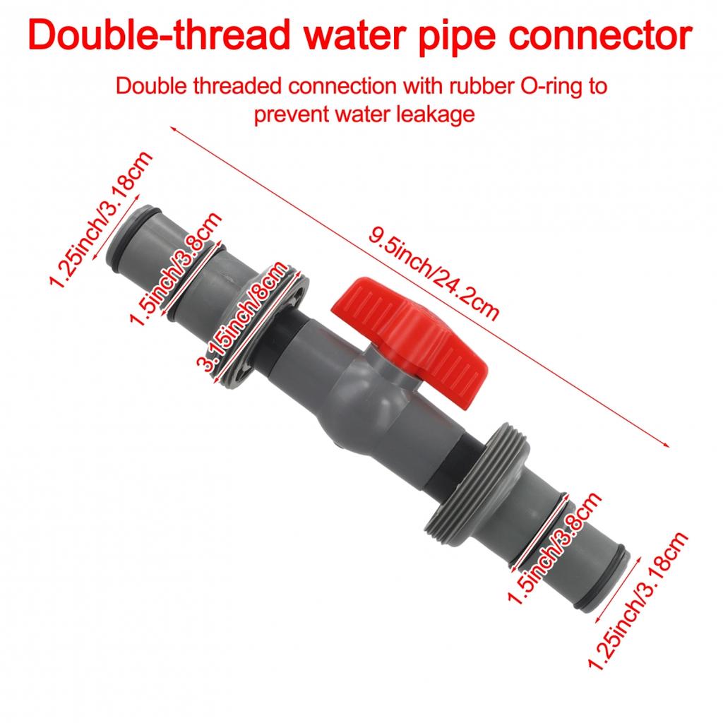 Easy Installation Process 3-Way Connector Hose Adapter Pool Hose Connector