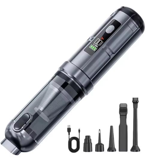 

2026 New 17000PA Car Vacuum Cleaner with Brushless Motor Handheld Vacuum Portable Cordless Compressed Air Duster for Car Home Office Pet серый/чёрный
