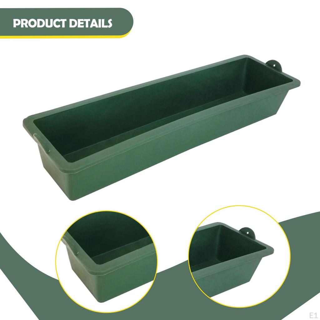 Feed Trough Chicken Feeder Multipurpose Large Capacity Poultry Water Bucket Food Dispenser for