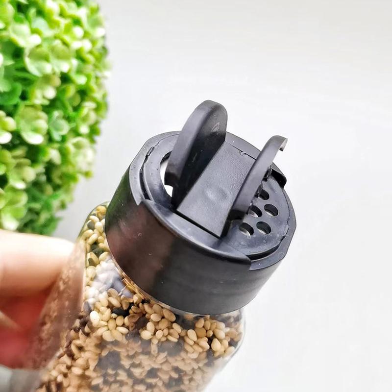 120Ml/4Oz Jars For Spices Salt And Pepper Shaker Seasoning Jar Spice Organizer Plastic Barbecue Condiment Kitchen Gadget Tool