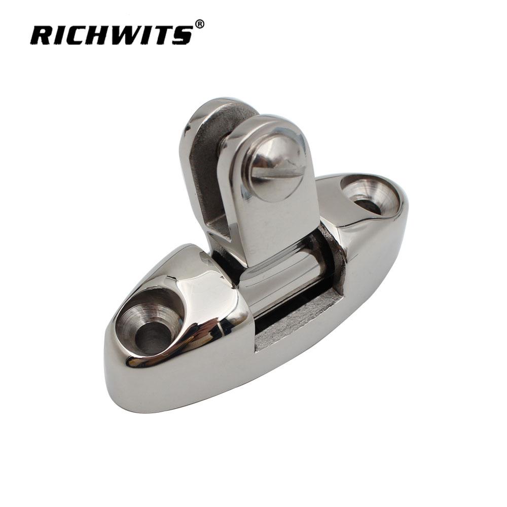 316 Stainless Steel Yacht Awning Deck Hinge Base: Marine Hardware Slide Sleeve Cap