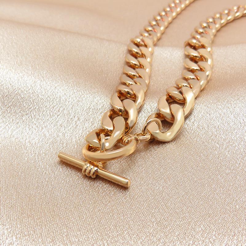 Cuban Chain Men's Necklace Street Hip-hop Style Personalized Necklace Pop Punk Thick Chain Trendy Jewelry