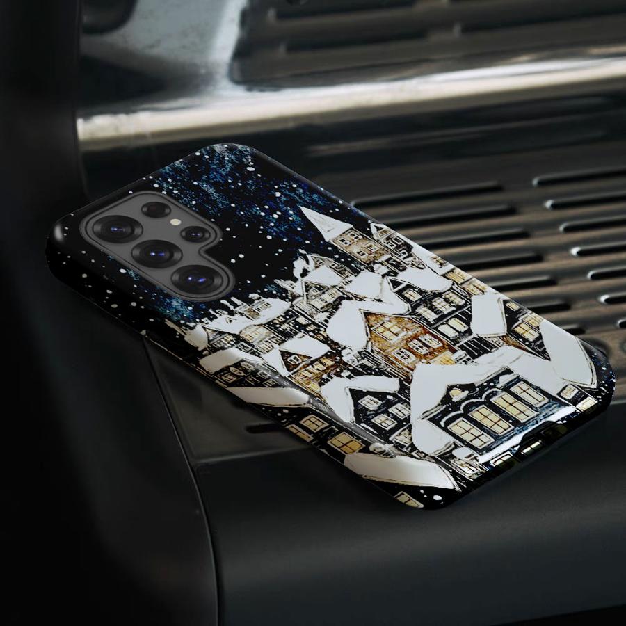 Soft Cover Capa Phone Case for Samsung Galaxy S25 A56 A16 S23 A36 S23Ultra S20 FE S25Ultra S24 Ultra A26 A Quiet Christmas Night