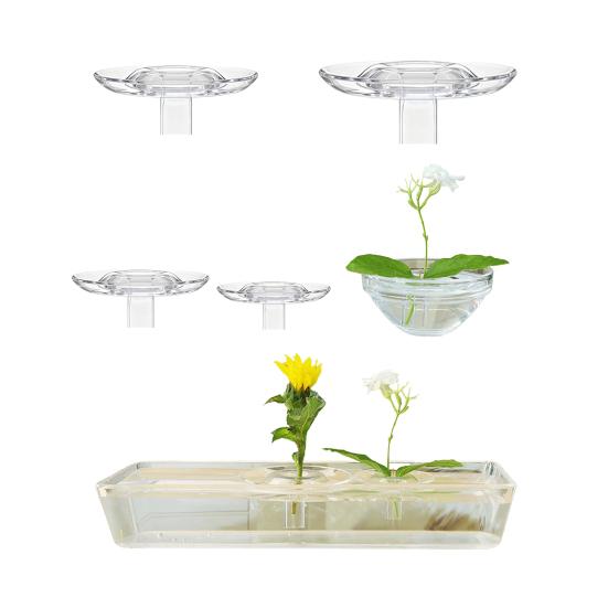 Hydroponic Floral Arrangement Holder Transparent Acrylic Desktop Decoration Multifunctional Container