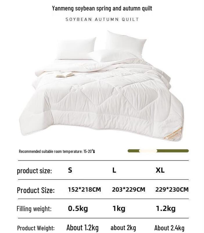 Duohaojia Yanmeng Soybean Fiber All-Season Quilt
