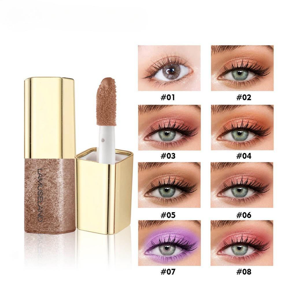 8 Colors Liquid Eye Shadow Elegant Glitter Eyeshadow Eye Makeup Original: Mini Glow Eyeshadow Liquid 8 Shades Liquid Eyeshadow Affordable Cosmetics