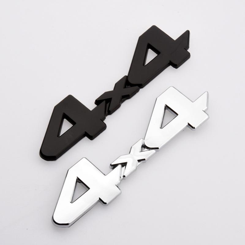 3D Metal 4x4 Logo Letters Car Trunk Emblem Badge Decal For Tacoma Off Road FJ Land Cruiser Hilux 4X4 Sticker Accessories