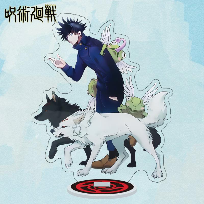 Cartoon Anime Jujutsu Kaisen Figures Acrylic Stand Manga Gojo Satoru Figurines Garage Kits GK Ornaments Decoration Plaything