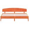 Vidaxl Bed Frame Without Mattress, Waxed Brown, 180X200 Cm, Solid Pine