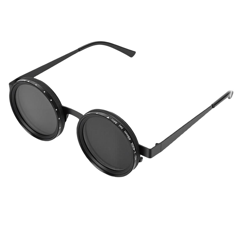 Adjustable Tint Sunglasses 49MM Lens ND Filter Circle Polarized Sunglasses for Travel Outdoor Activities