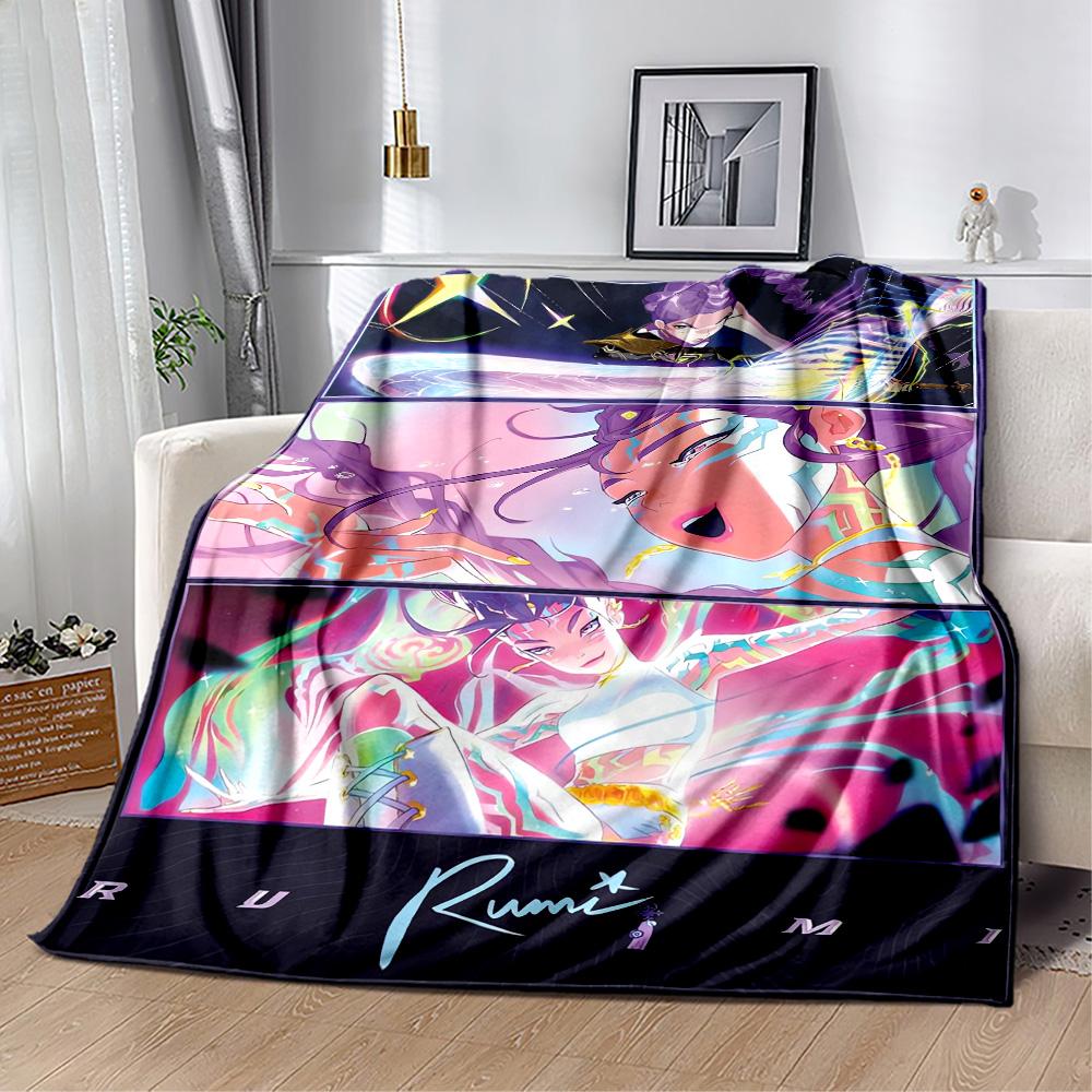 1pc K-pop Glow Blanket Comfortable Soft Lightweight Multi Purpose Blanket for Travel Camping Picnics Sofa Office Bedroom Perfect Gift for Friends