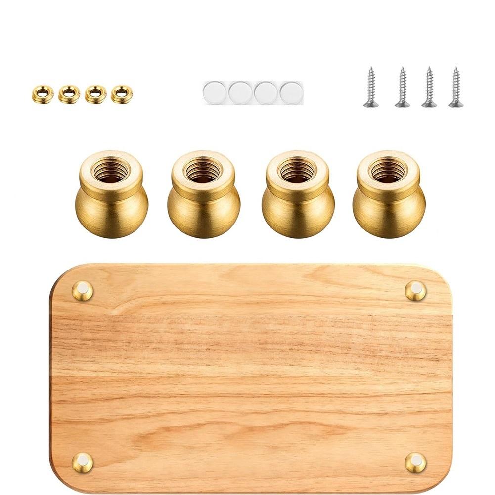 

Brass Board Feet Set of 4 for Cutting Boards Serving Trays Display Stands Riser Platforms Tables Chairs and Decorative Boxes China Mainland