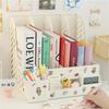 Kawaii Bookends Creative Desk File Tray Stand Storage Box Home Office Stationery Organizer Shelf