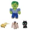 Adorable Minecraft Plush Toys Featuring Soft Creeper Enderman And Wolf Characters