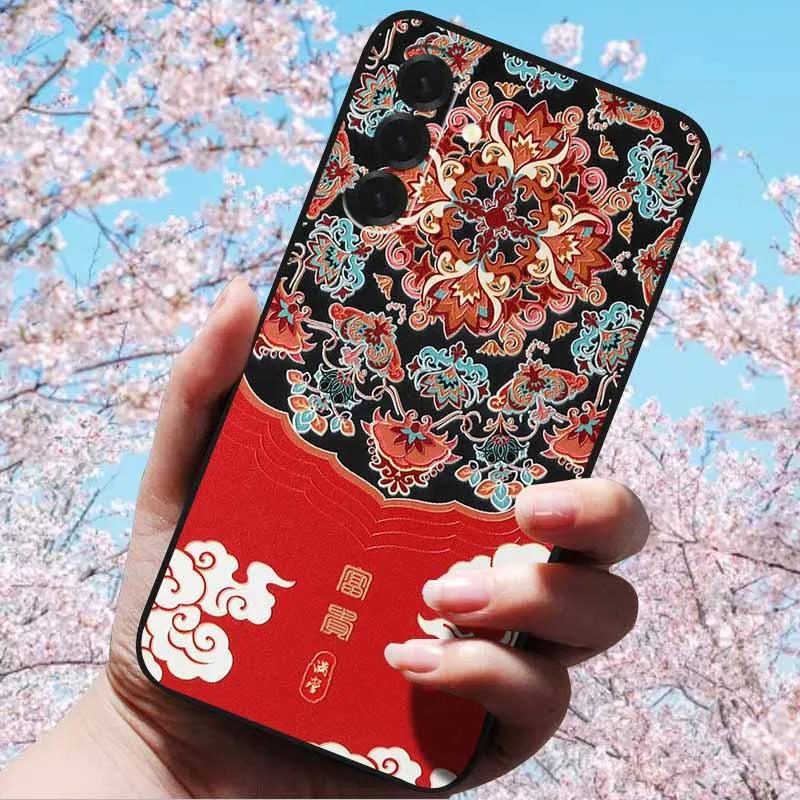 3D Relief Embossed Retro For Galaxy A17 5G Case Soft Silicone Back Cover Cases For SAMSUNG Galaxy A17 A17 5G 3D TPU Relief Cases