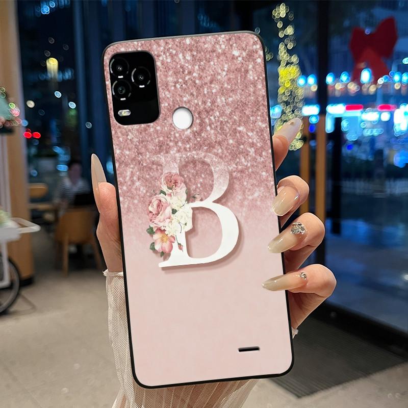 

Black Case For BLU G71 Plus (G71+ G71P) Anti-scratch For BLU G71 Plus (G71+ G71P) Unique Lucky Letter With Flower Couple Cover BLU G71 Plus