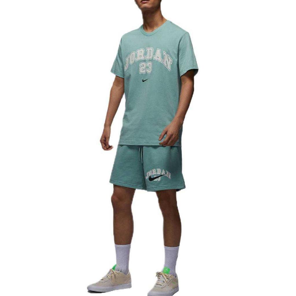 Jordan MVP Fashion Minimalist Aesthetic Short Sleeve Dopamine T-Shirt Men Tops Mineral IB7525-309