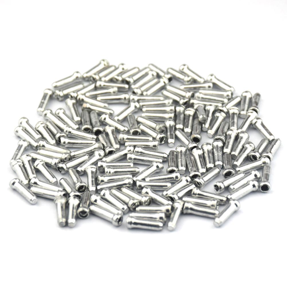 50 Pcs/lot MTB Bicycle Brake Shifter Inner Cable Tips Crimps Aluminum Alloy Cycling Parts Bike Derailleur Shift Cables End Caps